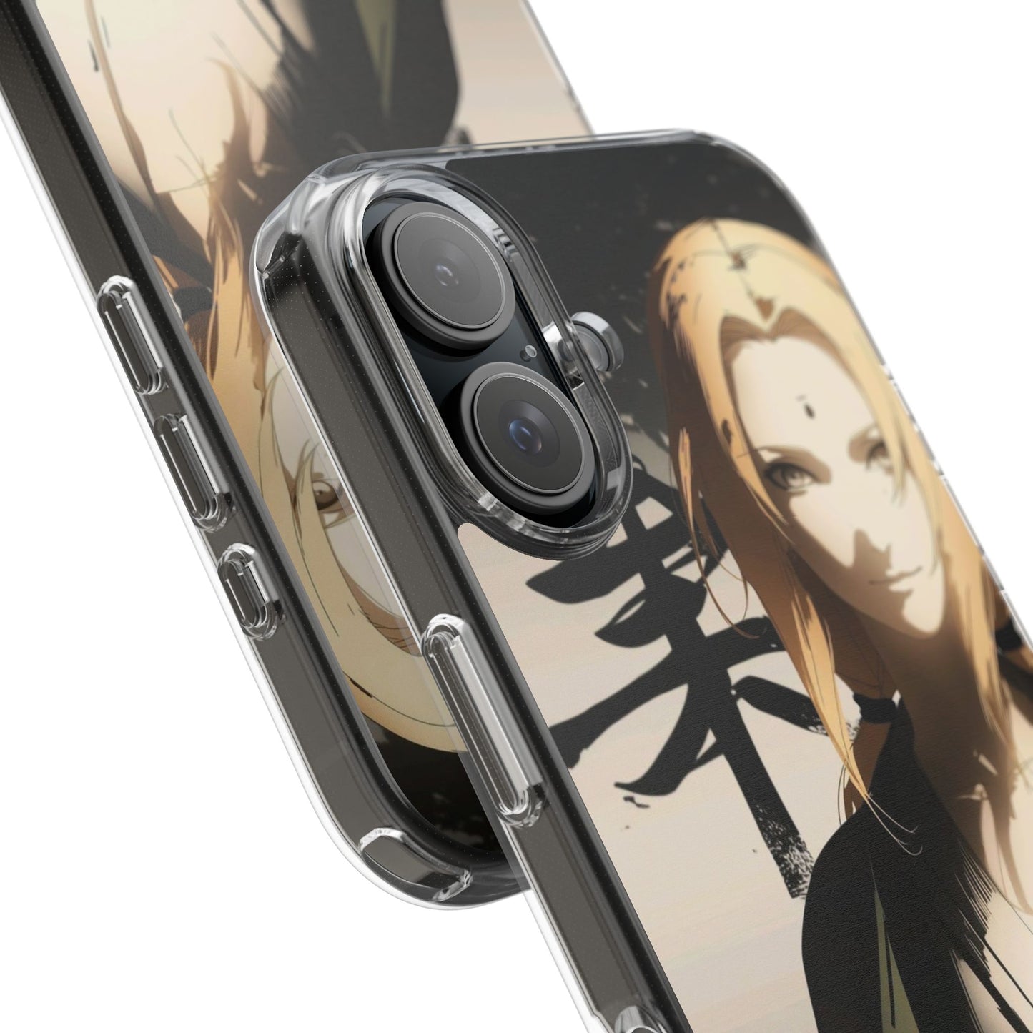 Clear Anime Character Impact-Resistant Phone Case