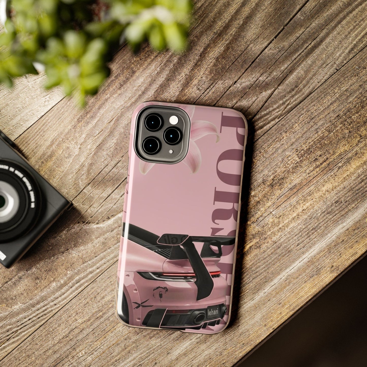 Pink Racing Car Tough Phone Case — 'Queen' Sportback Design