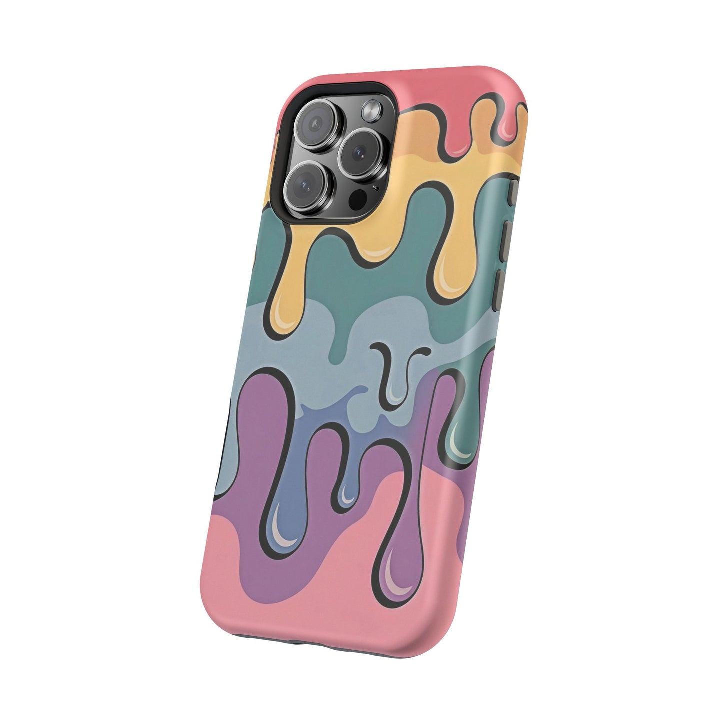 Colorful Drip Magnetic Phone Case — Impact-Resistant iPhone Cover
