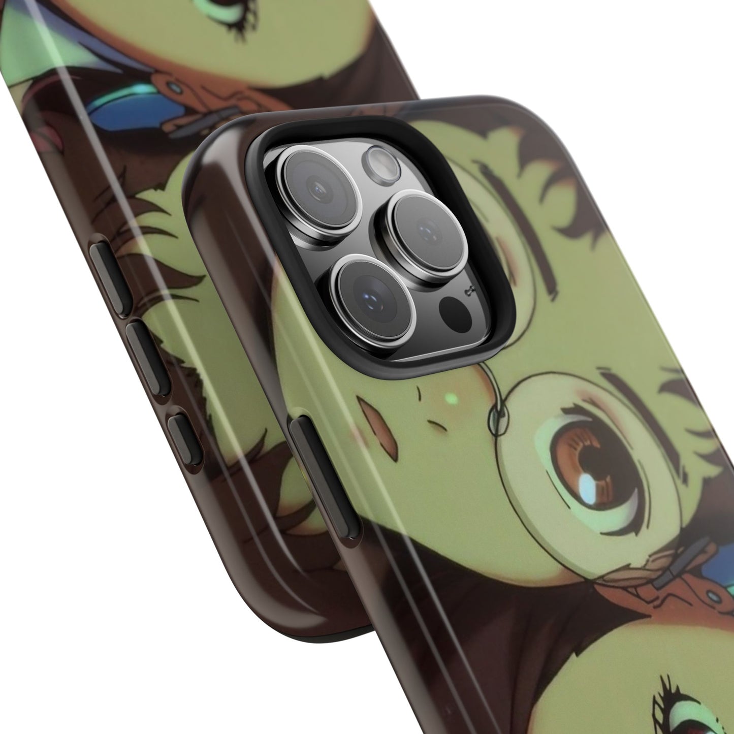Anime Duo Tough Phone Case — Cute Chibi Sisters Protective Cover