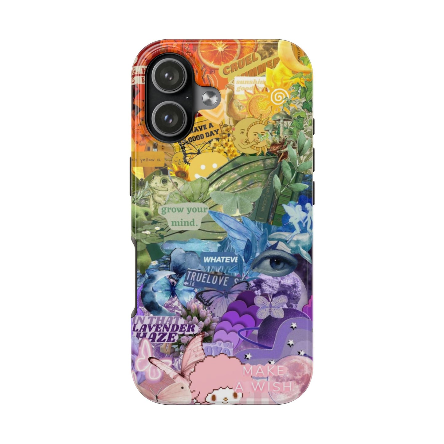 Collage Art Phone Case — 'Grow Your Mind' Lavender Haze Tough Case