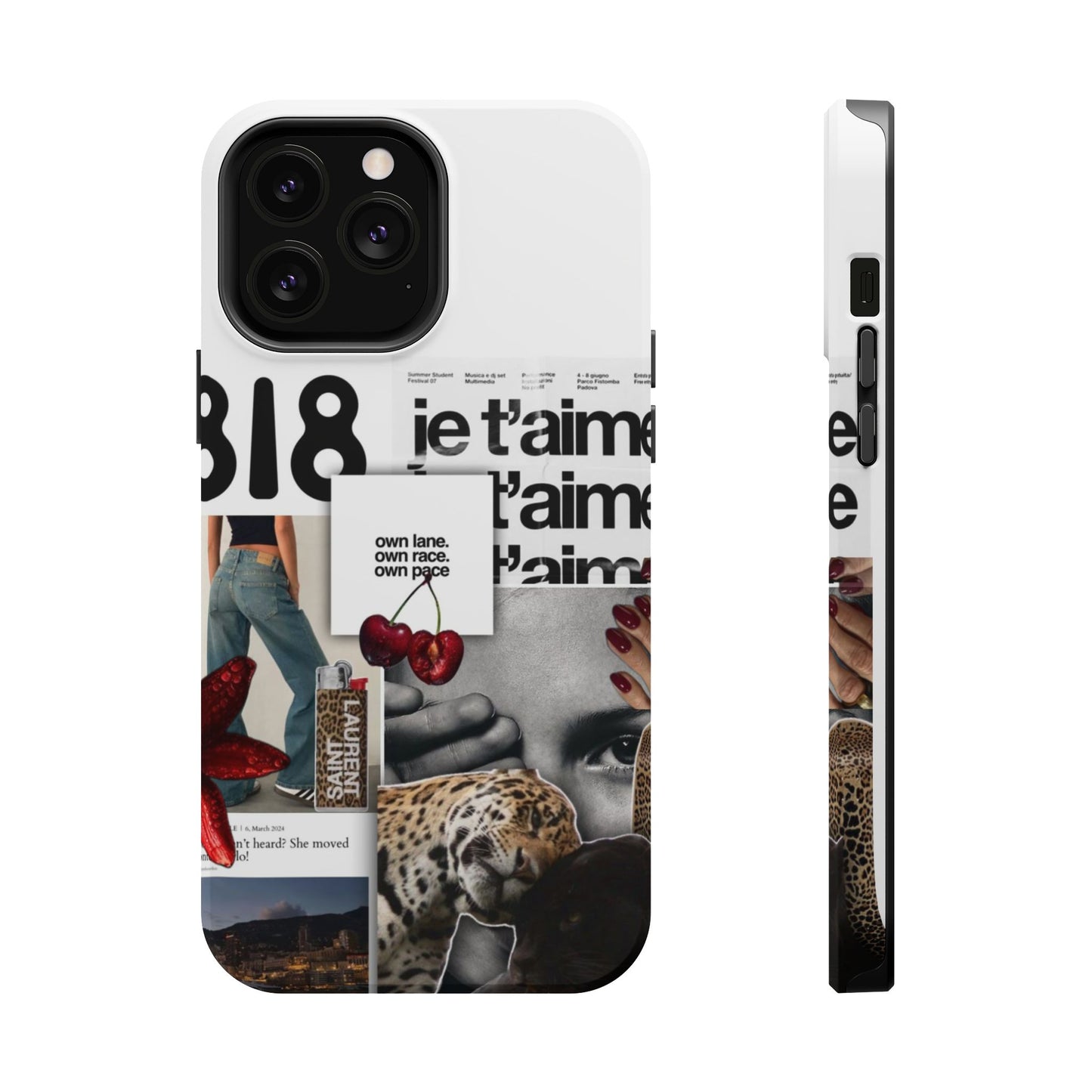 Collage 'Je t’aime' Magnetic Impact-Resistant Phone Case