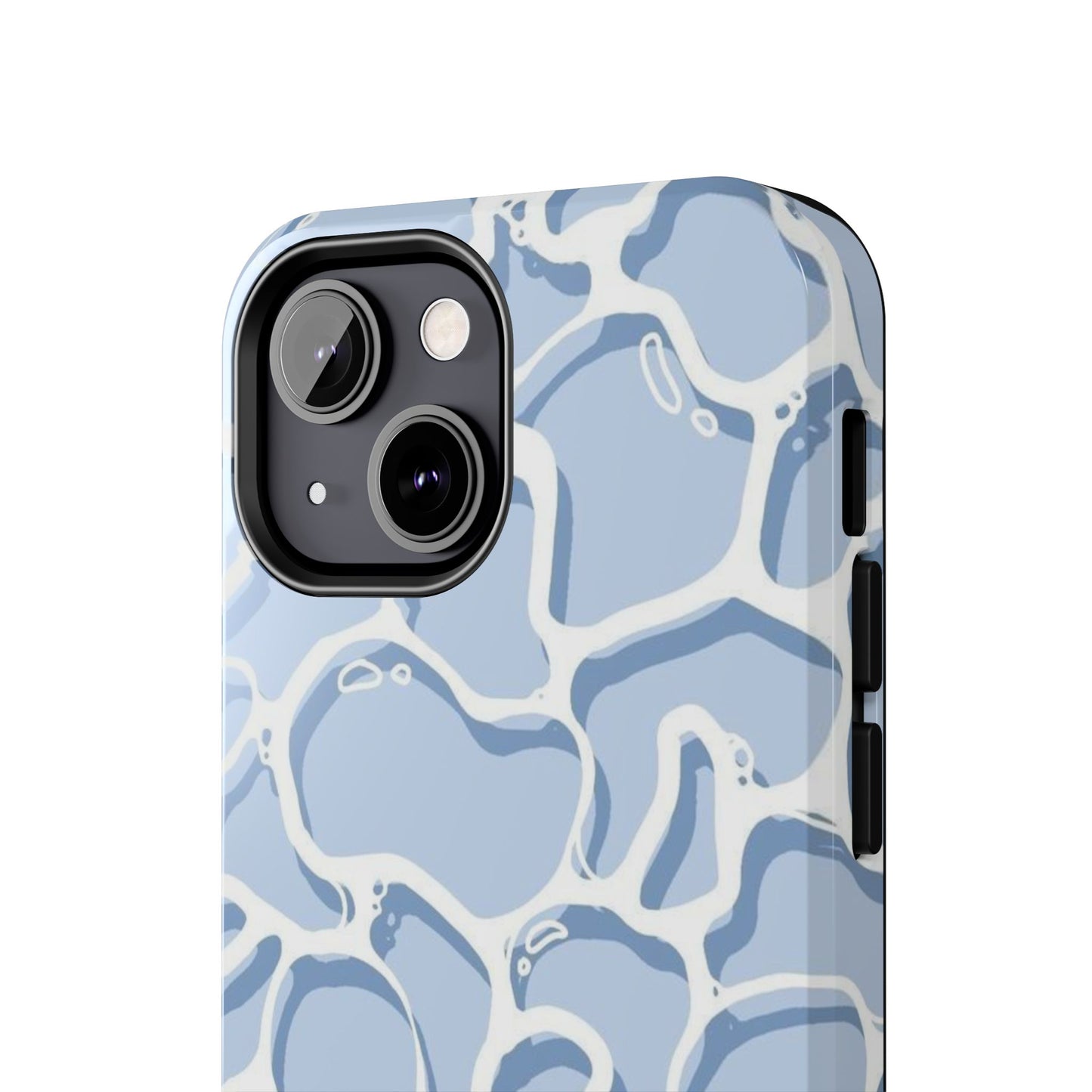 Blue Abstract Pool Pattern Tough Phone Case