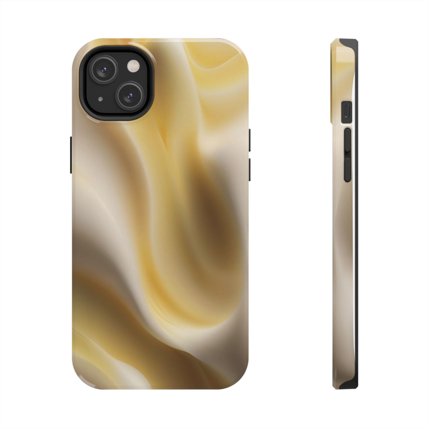 Gold Marble Tough Phone Case — Protective iPhone Case with Elegant Swirl Design