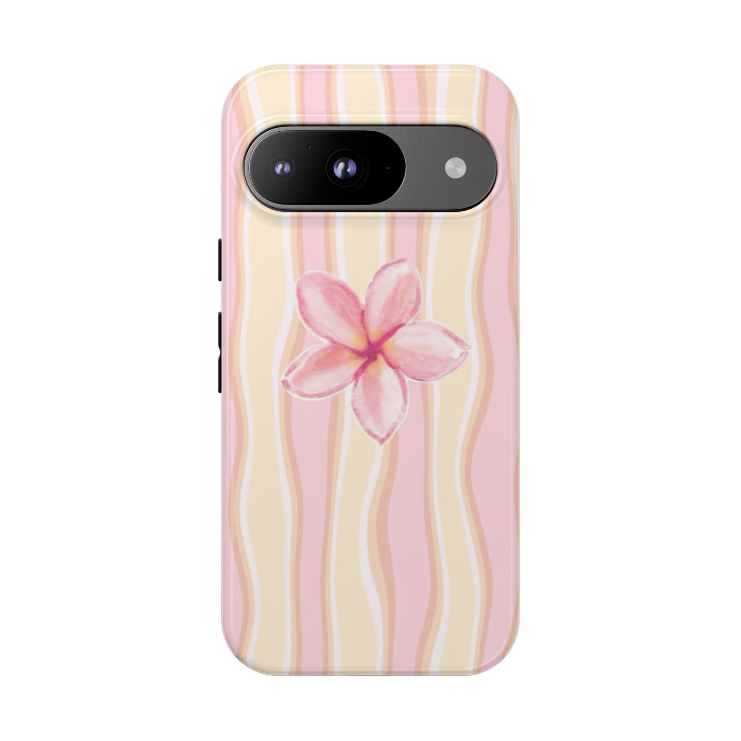 Pink Plumeria Phone Case - Tropical Floral Tough Phone Case