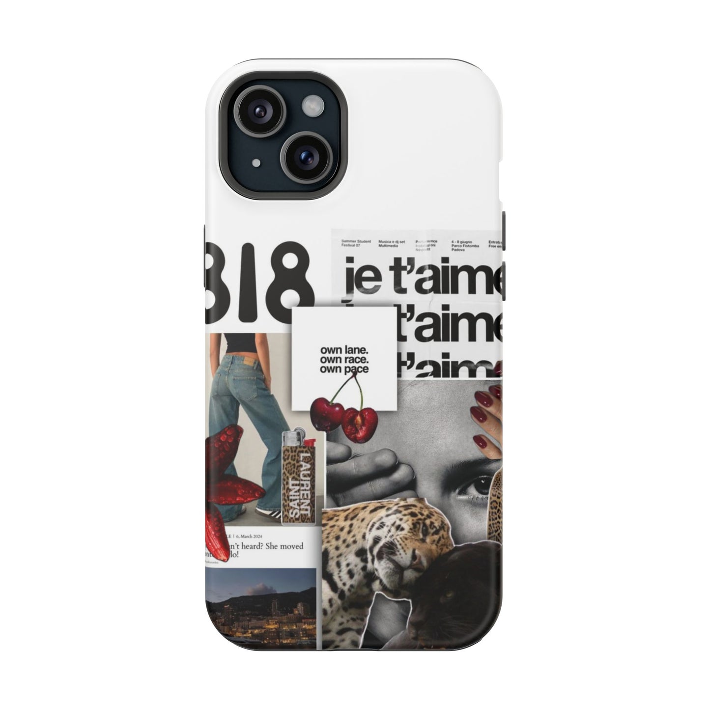 Collage 'Je t’aime' Magnetic Impact-Resistant Phone Case