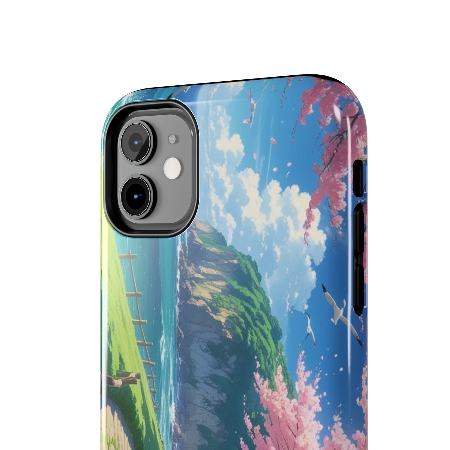 Tough Phone Case — Scenic Cherry Blossom Landscape Phone Cover
