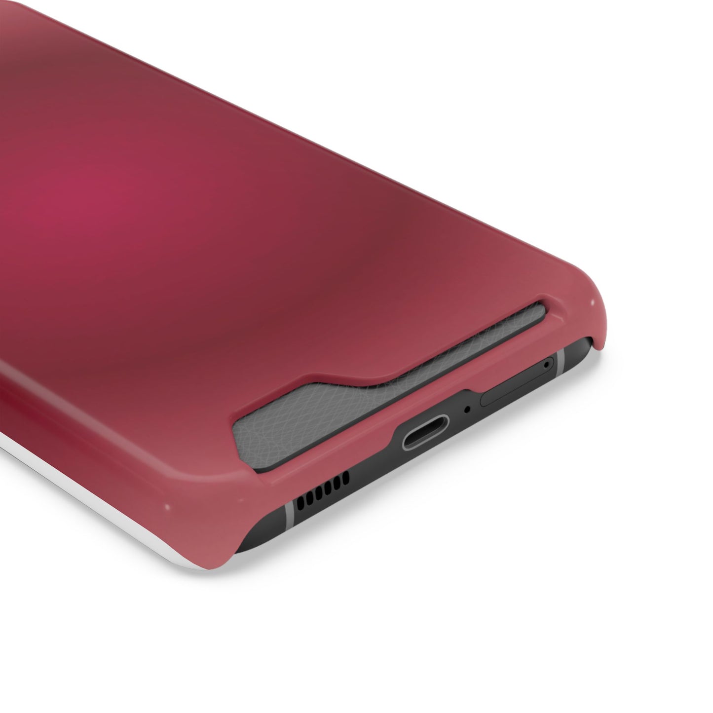 Slim Card-Holder Phone Case — Magnetic Red Wallet Cover