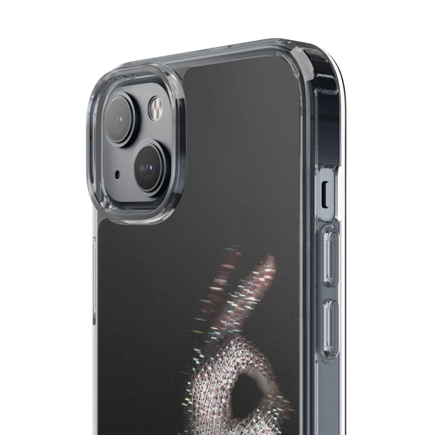 Diamond Glove OK Hand Clear Phone Case