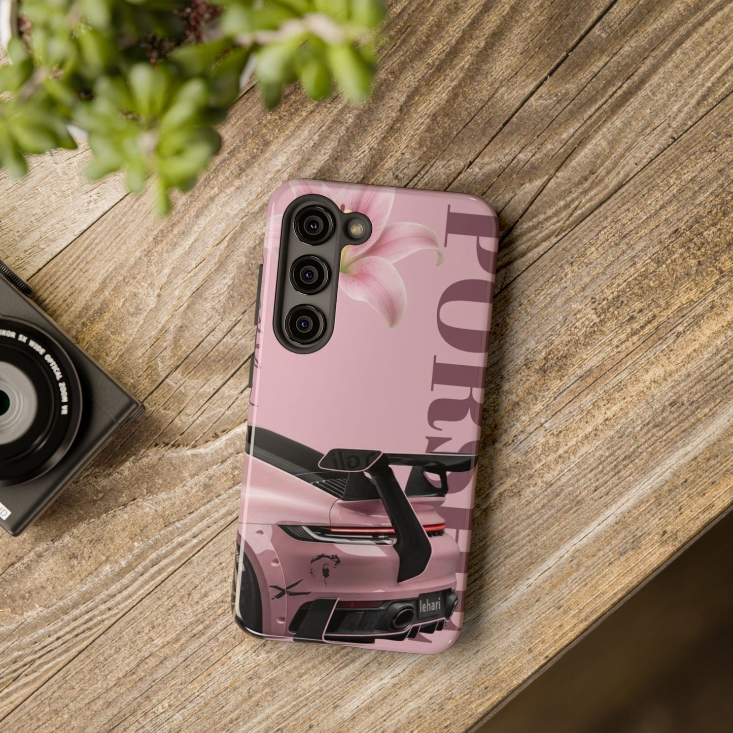 Pink Racing Car Tough Phone Case — 'Queen' Sportback Design