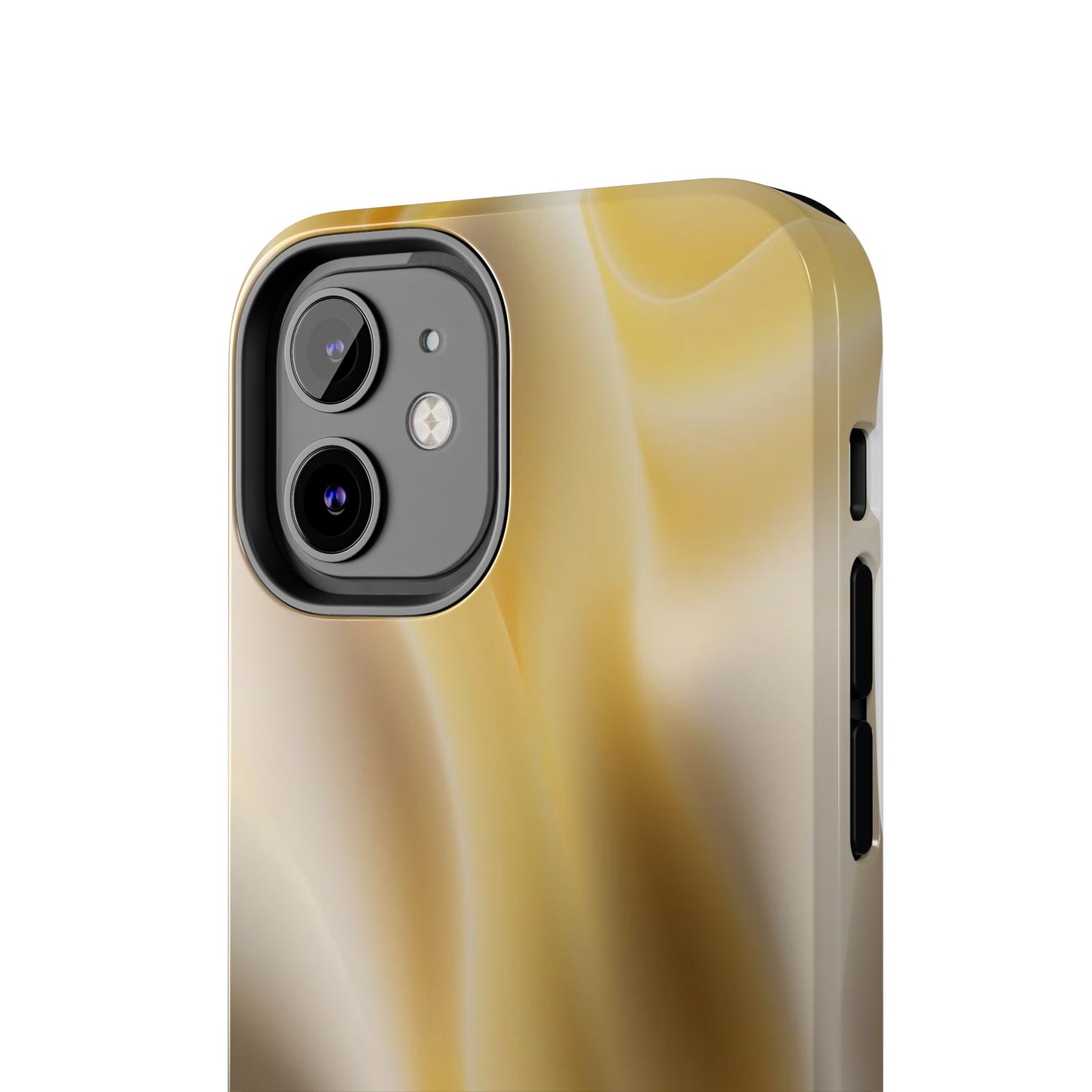 Gold Marble Tough Phone Case — Protective iPhone Case with Elegant Swirl Design