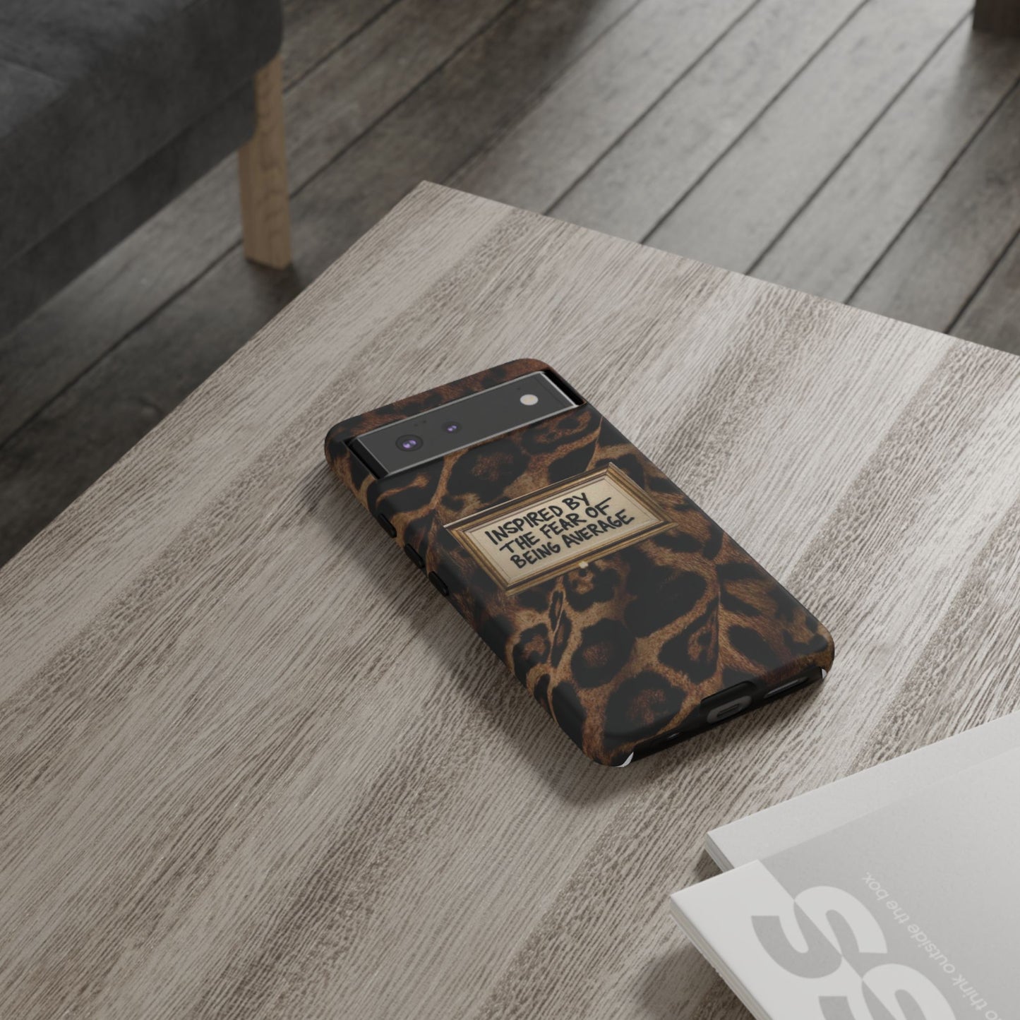 Leopard 'Inspired by the Fear of Being Average' Phone Case