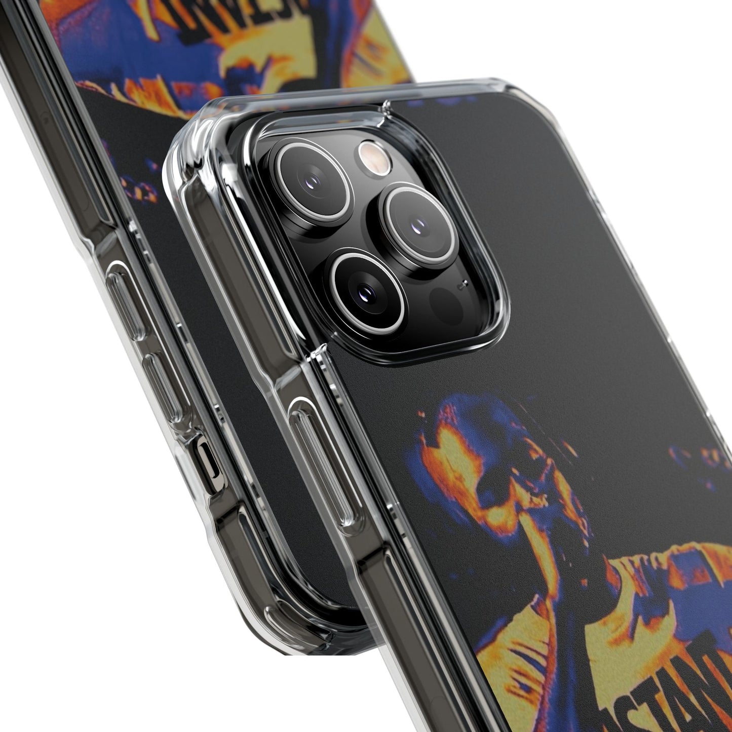 Clear Magnetic Phone Case — Live Concert Microphone Design