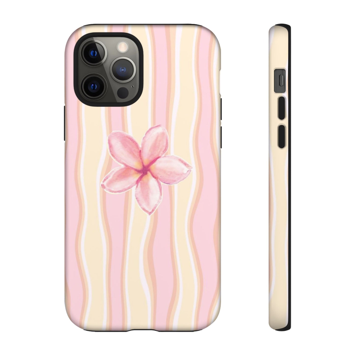 Pink Plumeria Phone Case - Tropical Floral Tough Phone Case
