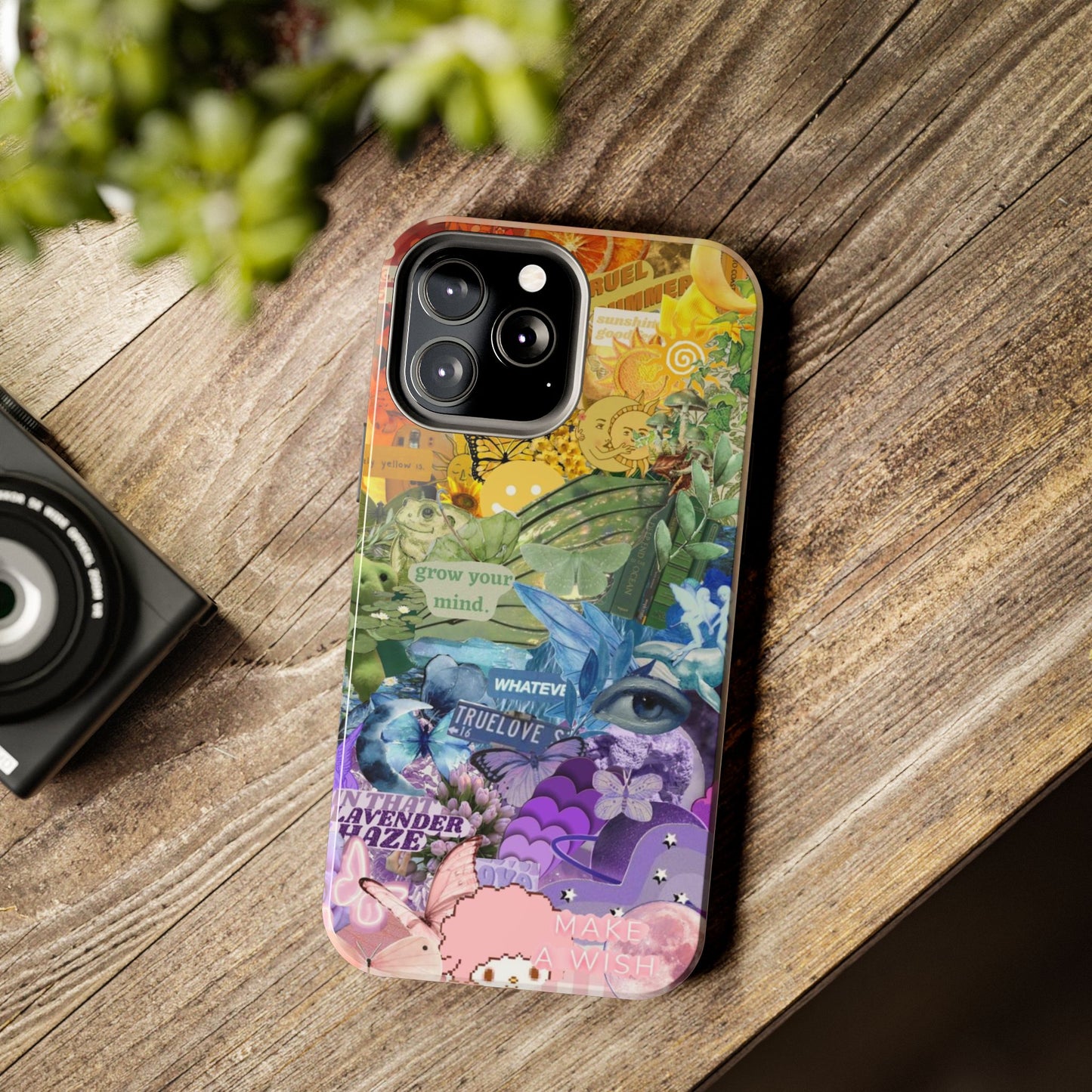 Collage Art Phone Case — 'Grow Your Mind' Lavender Haze Tough Case