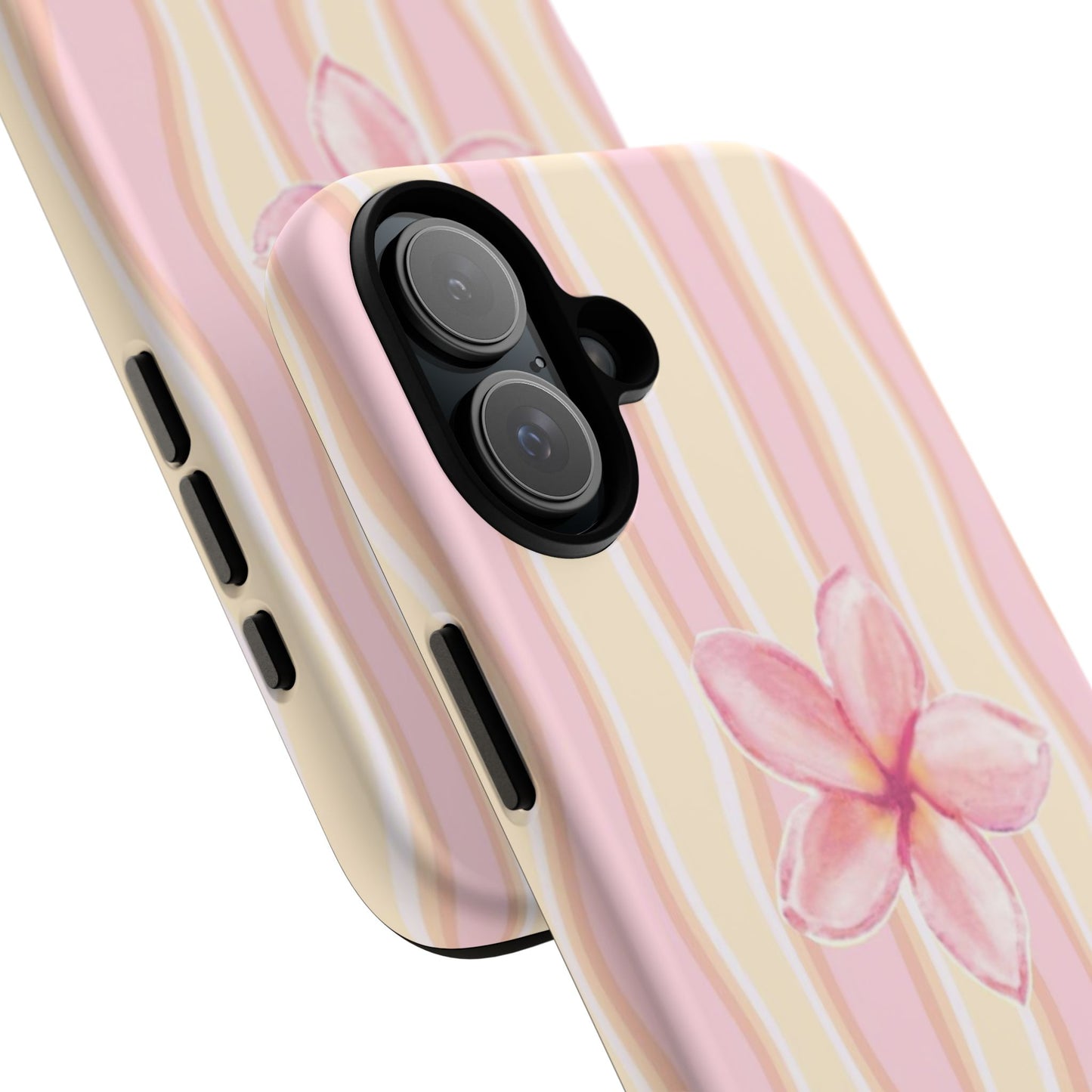 Pink Plumeria Phone Case - Tropical Floral Tough Phone Case