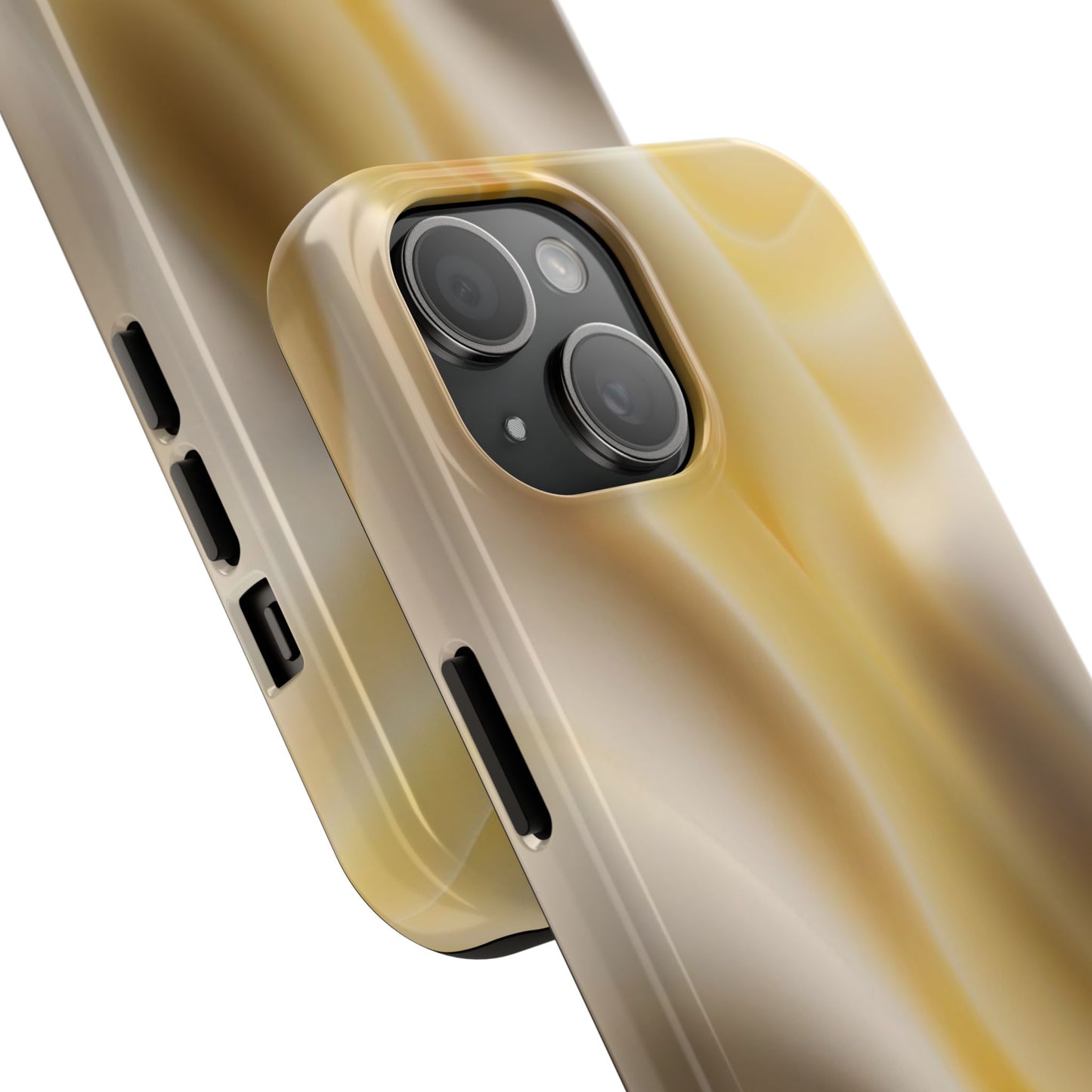 Gold Marble Tough Phone Case — Protective iPhone Case with Elegant Swirl Design