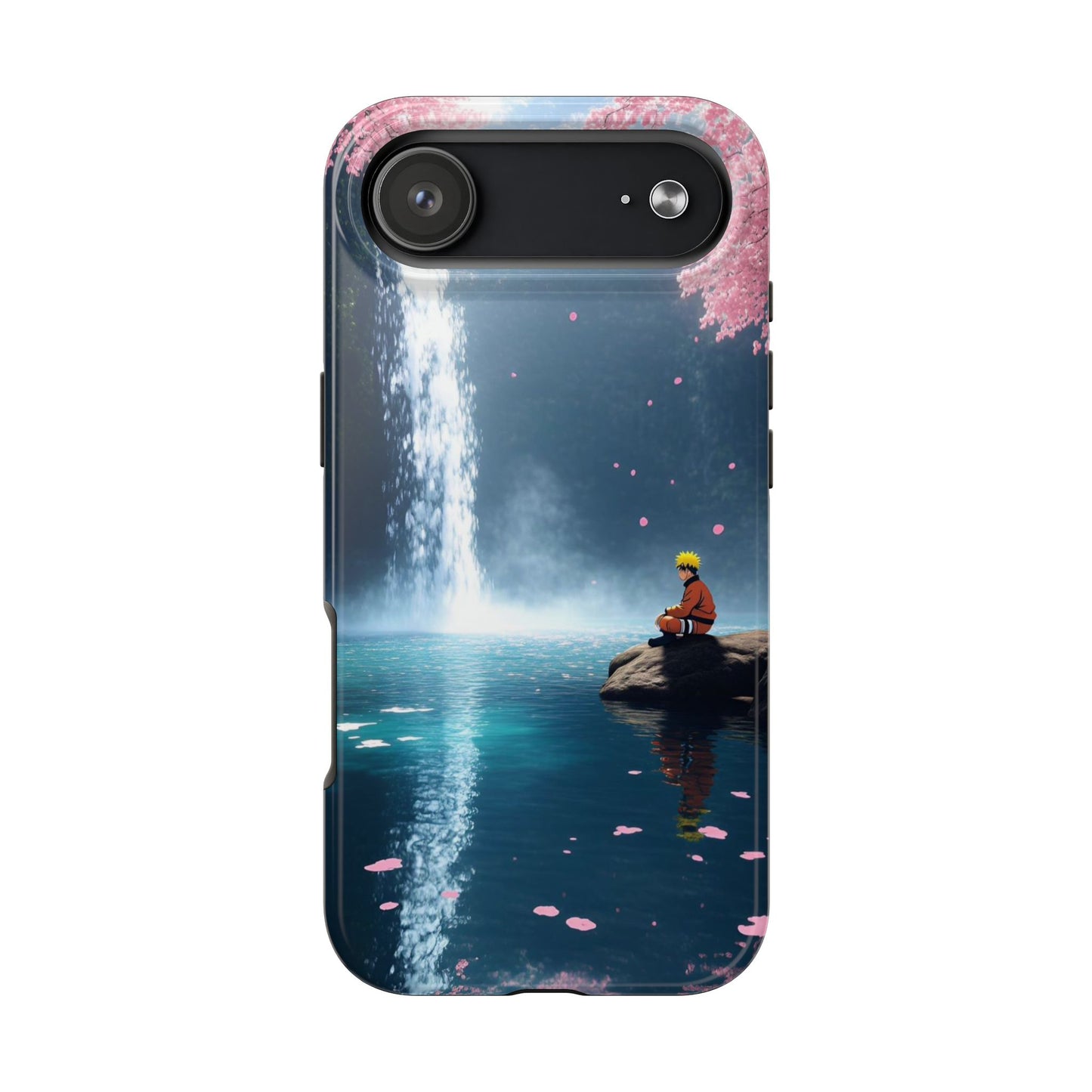 Naruto Scenic Tough Phone Case — Waterfall Meditation Anime Cover