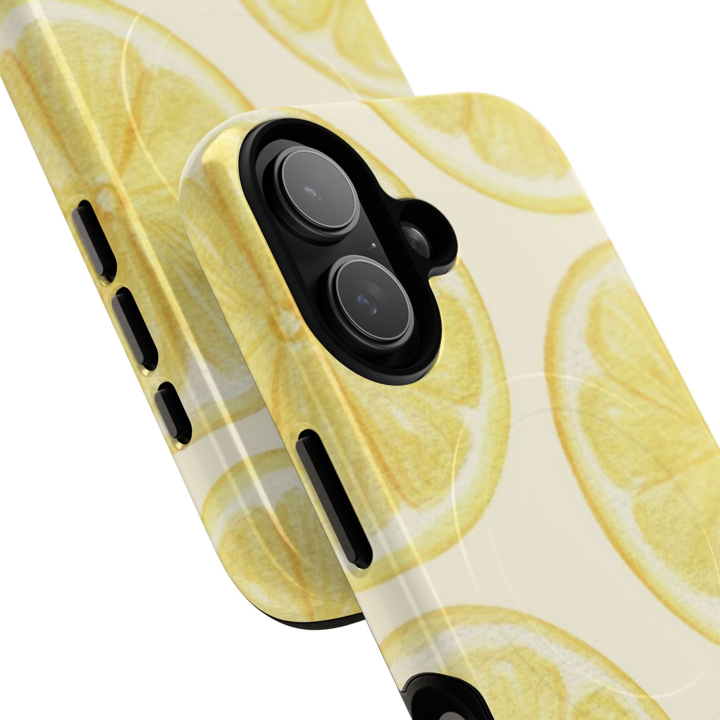 Lemon Slices Tough Magnetic Phone Case — Protective Citrus Pattern