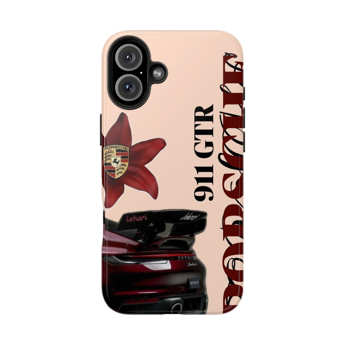 Porsche 911 GT-R Red Orchid Tough Phone Case — Sports Car Protective Cover