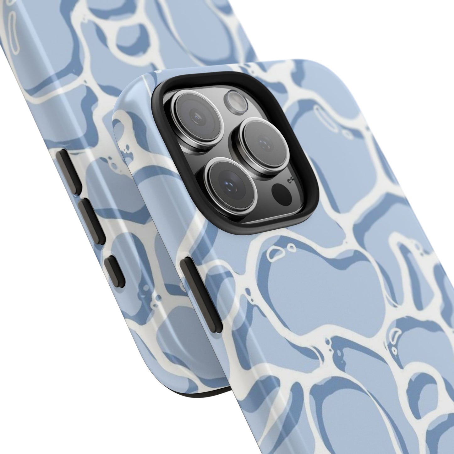Blue Abstract Pool Pattern Tough Phone Case
