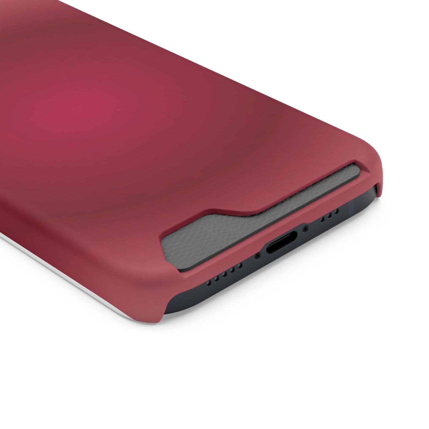 Slim Card-Holder Phone Case — Magnetic Red Wallet Cover