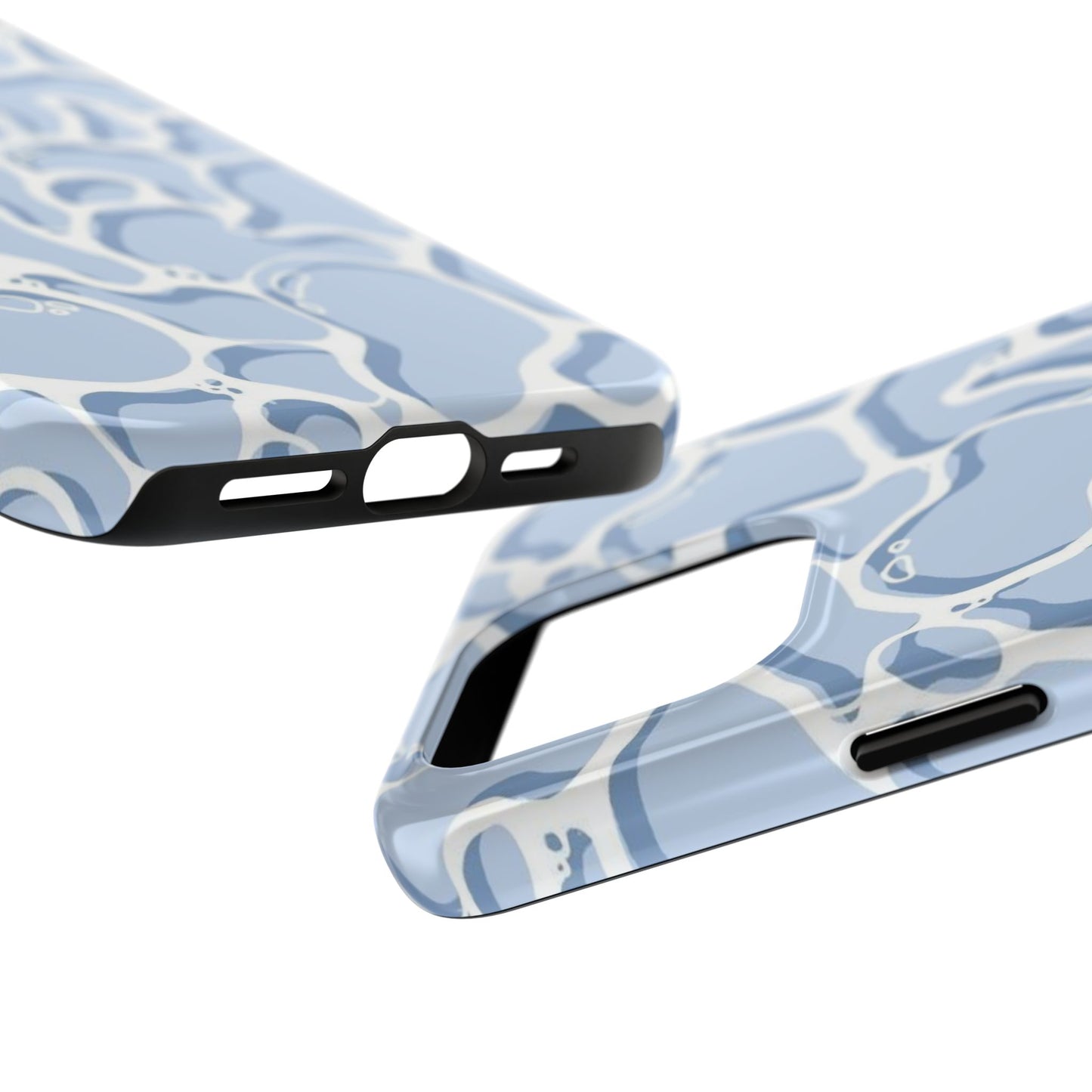 Blue Abstract Pool Pattern Tough Phone Case