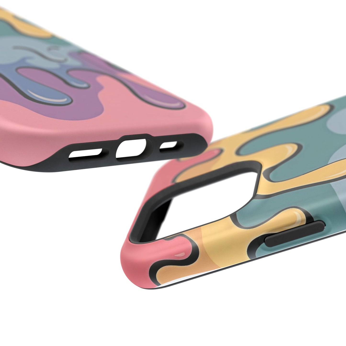 Colorful Drip Magnetic Phone Case — Impact-Resistant iPhone Cover