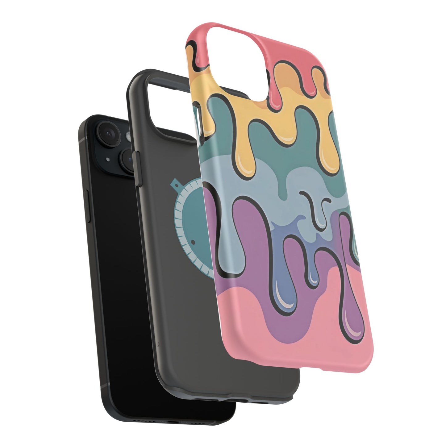 Colorful Drip Magnetic Phone Case — Impact-Resistant iPhone Cover