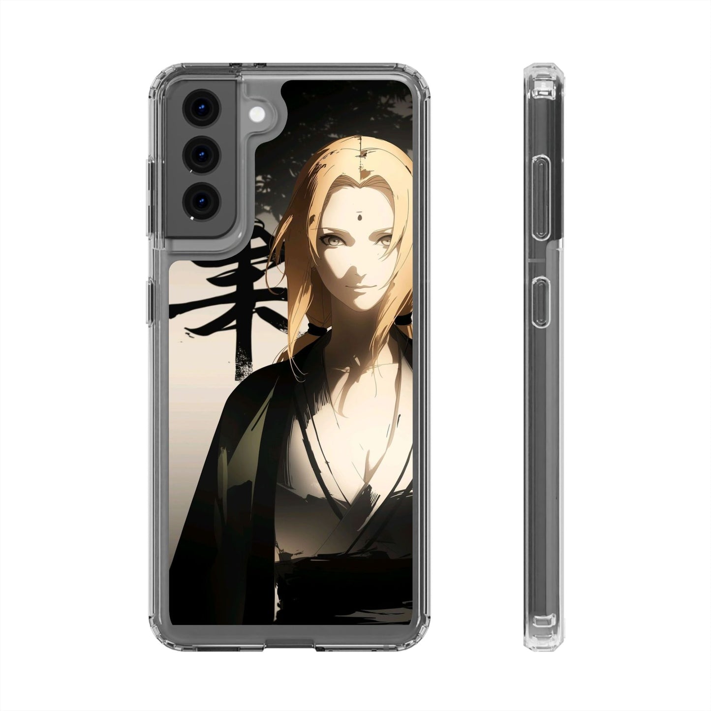 Clear Anime Character Impact-Resistant Phone Case
