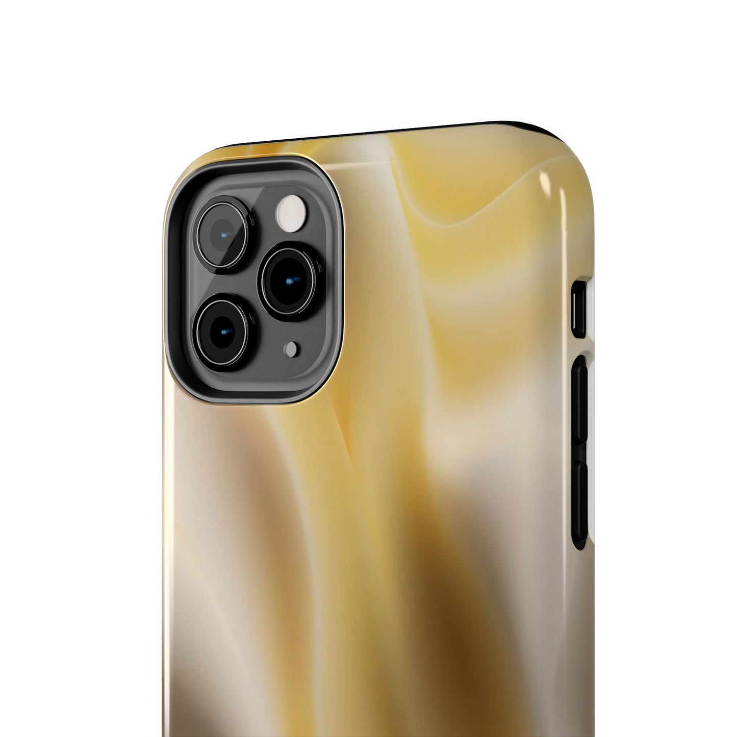 Gold Marble Tough Phone Case — Protective iPhone Case with Elegant Swirl Design
