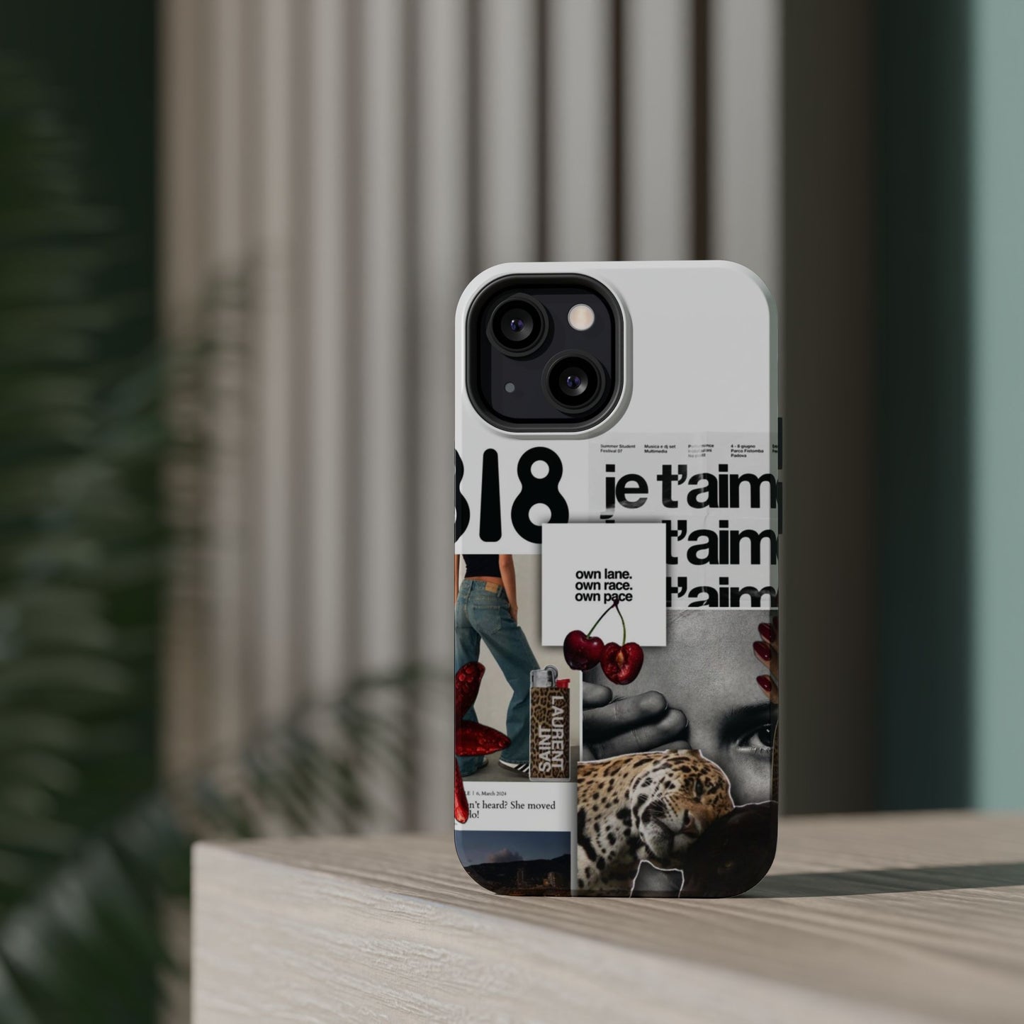 Collage 'Je t’aime' Magnetic Impact-Resistant Phone Case