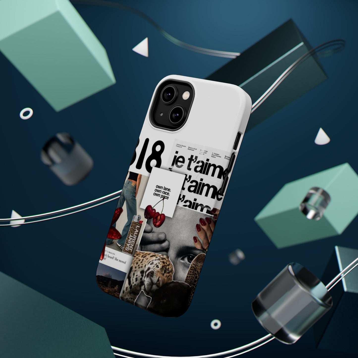 Collage 'Je t’aime' Magnetic Impact-Resistant Phone Case