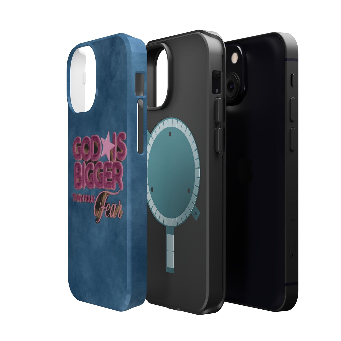 Phone Case — “God Is Bigger Than Your Fear” Magnetic Impact-Resistant Case