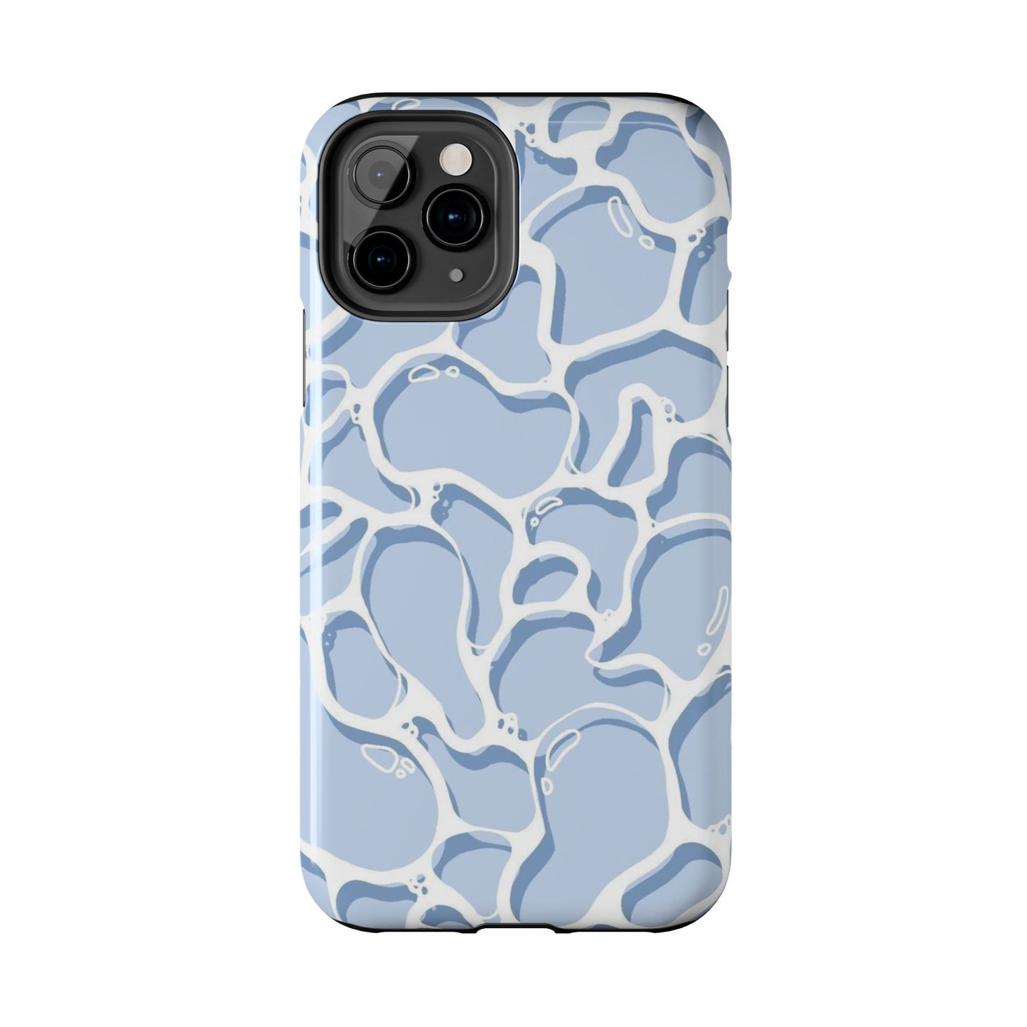 Blue Abstract Pool Pattern Tough Phone Case