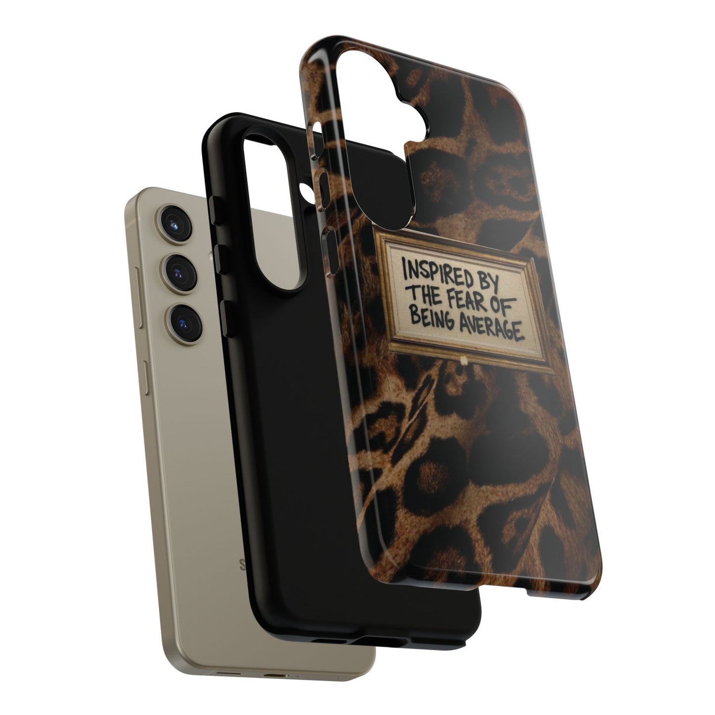 Leopard 'Inspired by the Fear of Being Average' Phone Case