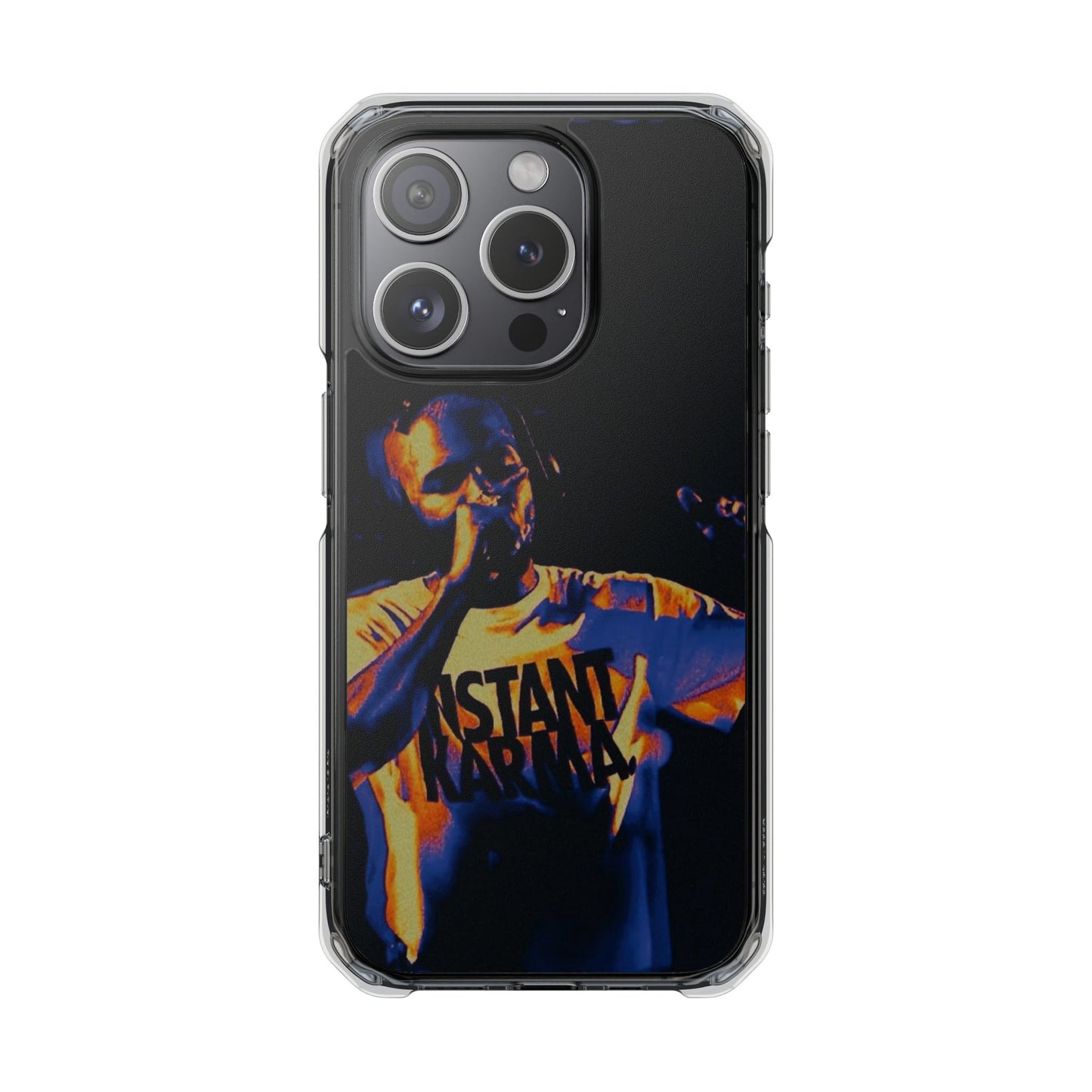 Clear Magnetic Phone Case — Live Concert Microphone Design