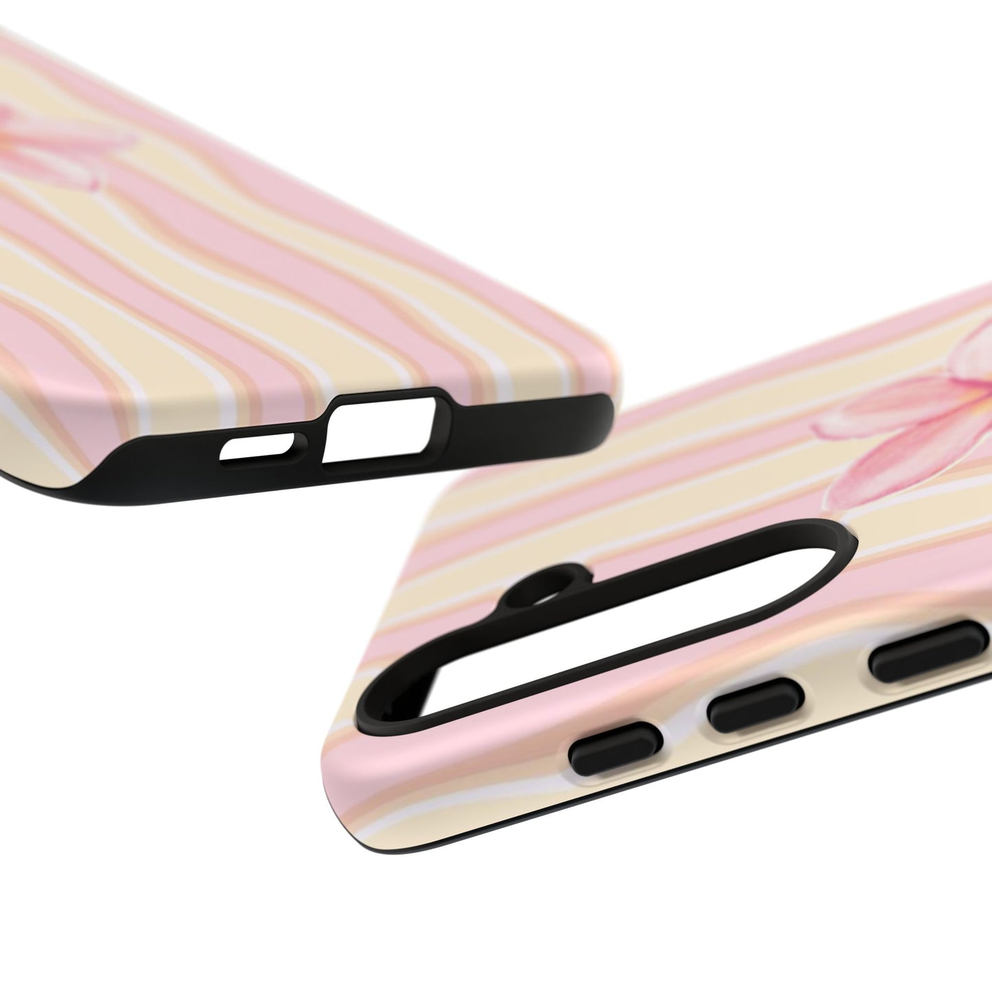 Pink Plumeria Phone Case - Tropical Floral Tough Phone Case