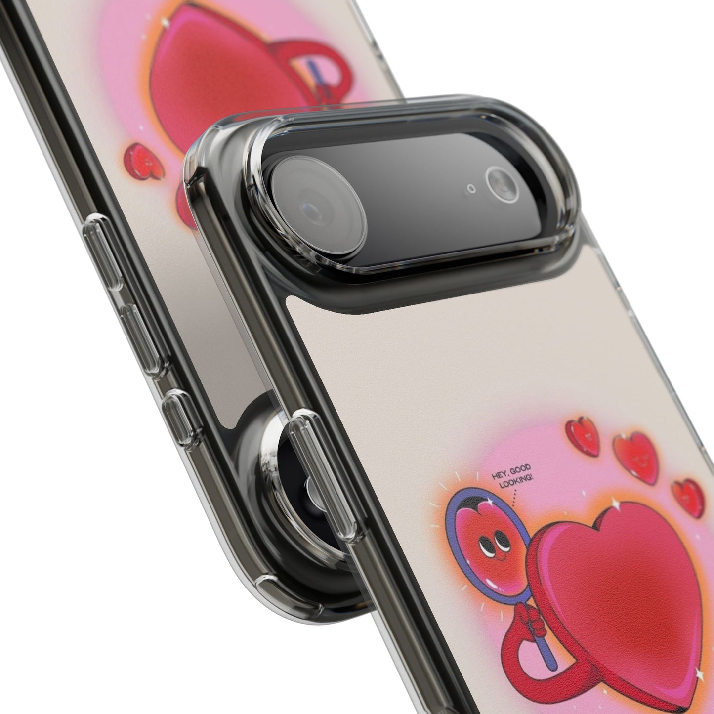 Clear Phone Case — "Be Kind to Yourself" Heart Design