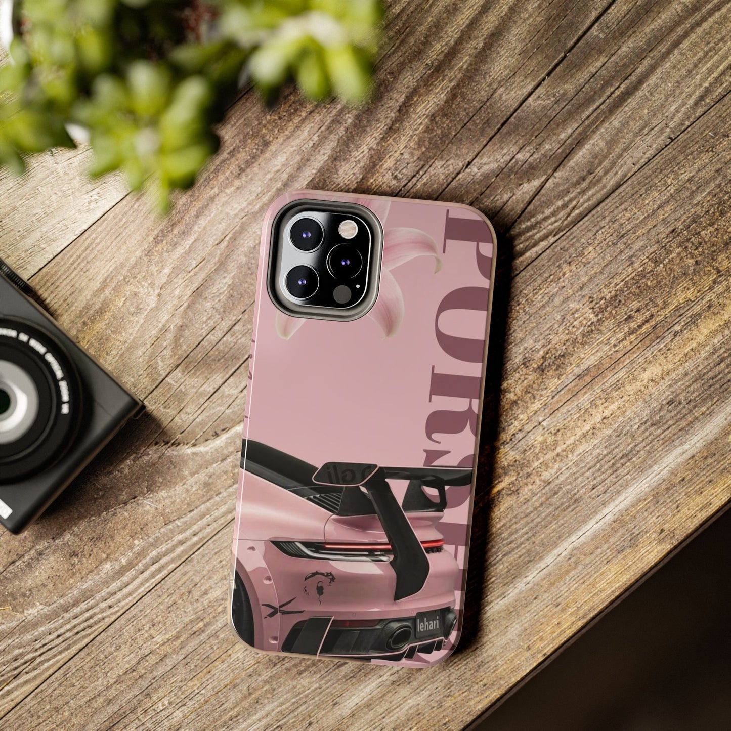 Pink Racing Car Tough Phone Case — 'Queen' Sportback Design