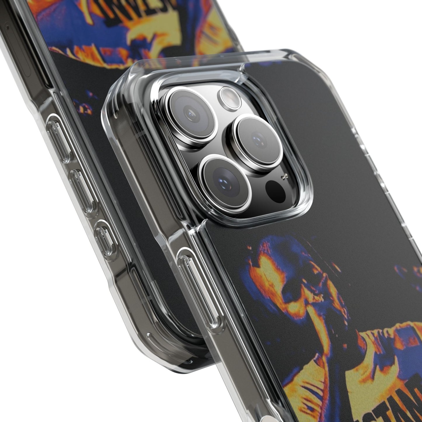 Clear Magnetic Phone Case — Live Concert Microphone Design
