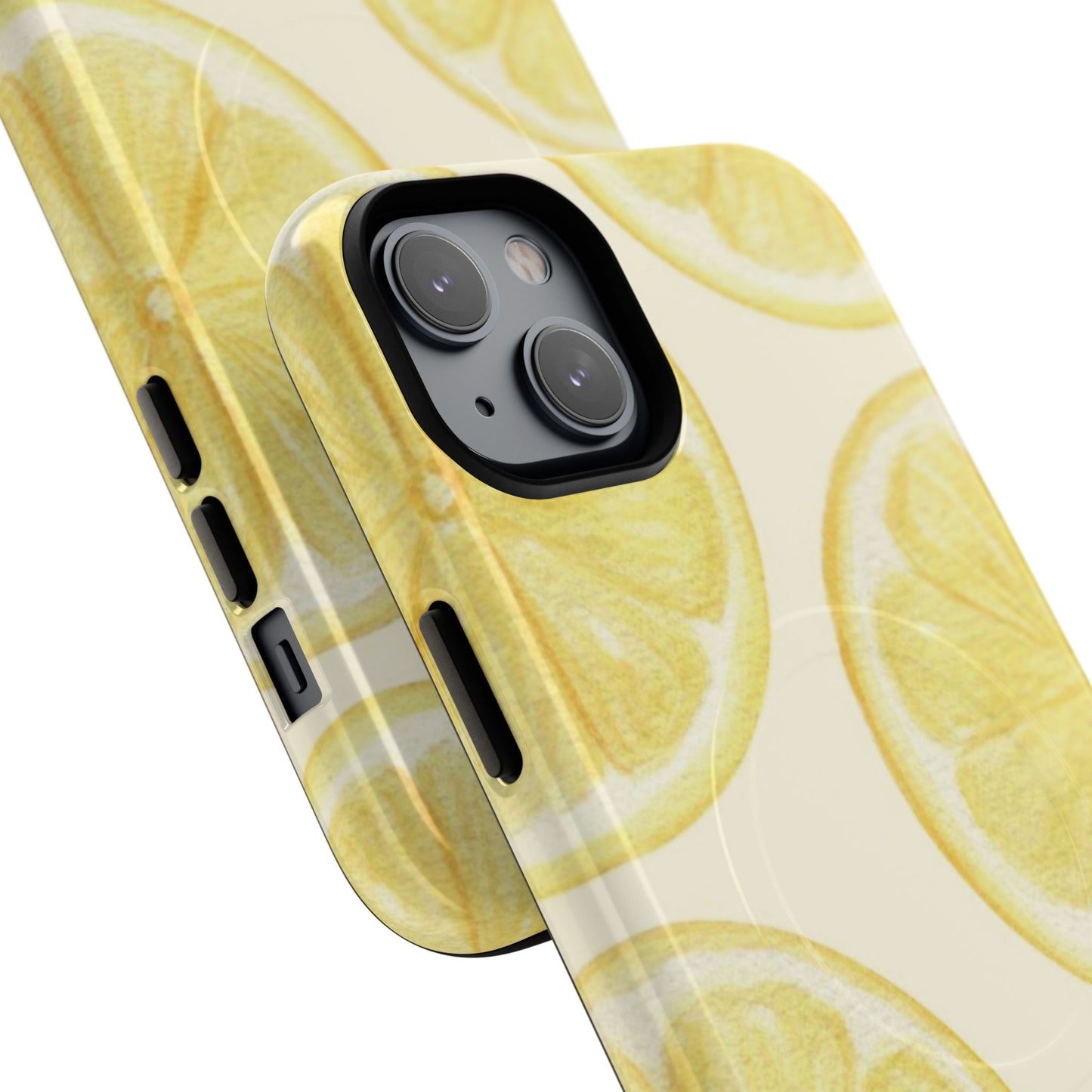 Lemon Slices Tough Magnetic Phone Case — Protective Citrus Pattern