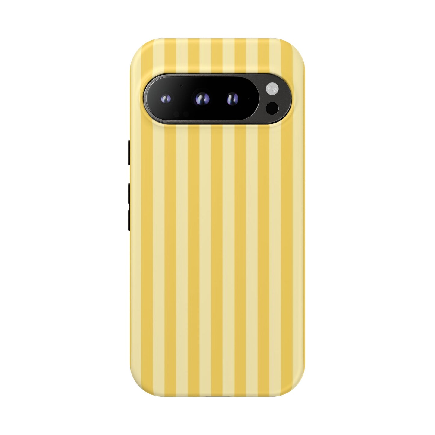 Yellow Stripe Tough Phone Case — Durable Protective iPhone Cover