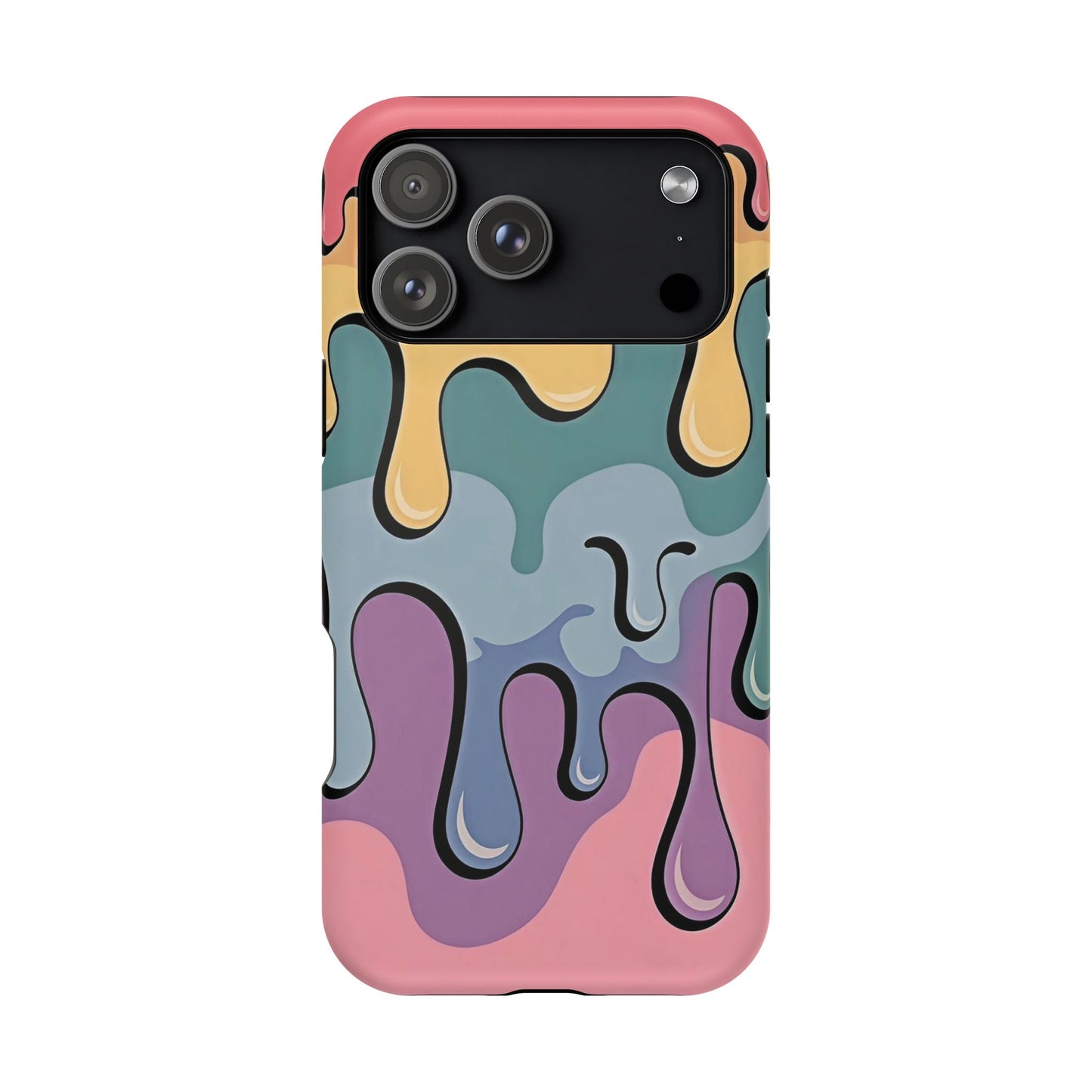 Colorful Drip Magnetic Phone Case — Impact-Resistant iPhone Cover