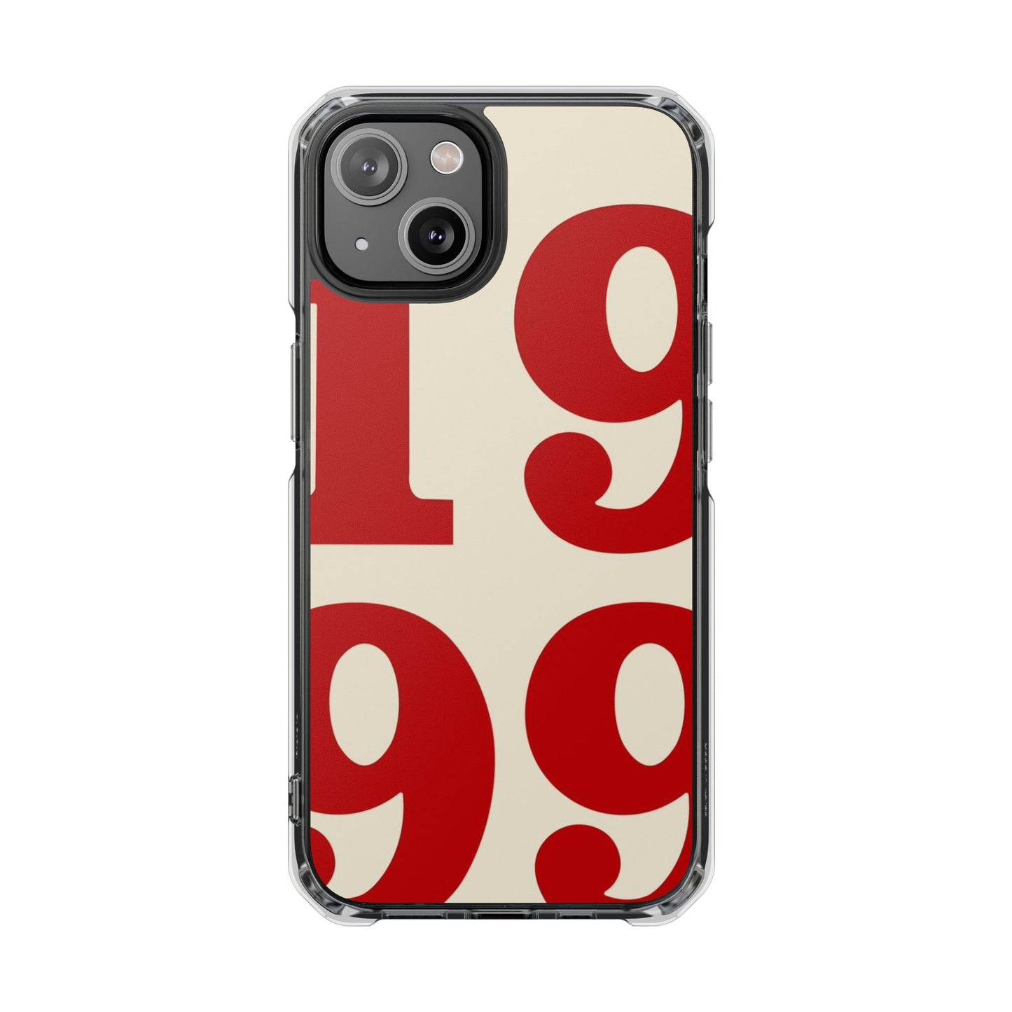 1999 Retro Number Clear Magnetic Phone Case