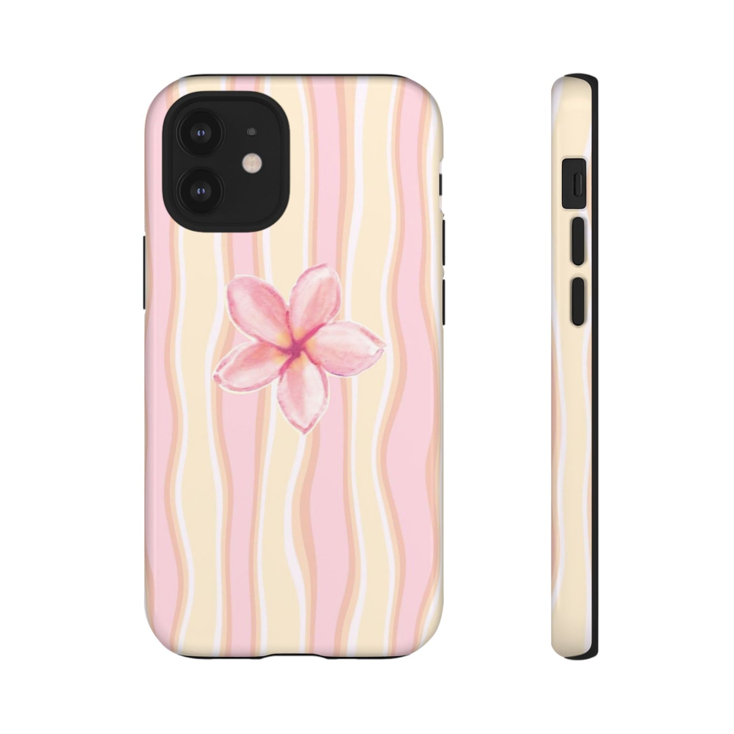 Pink Plumeria Phone Case - Tropical Floral Tough Phone Case