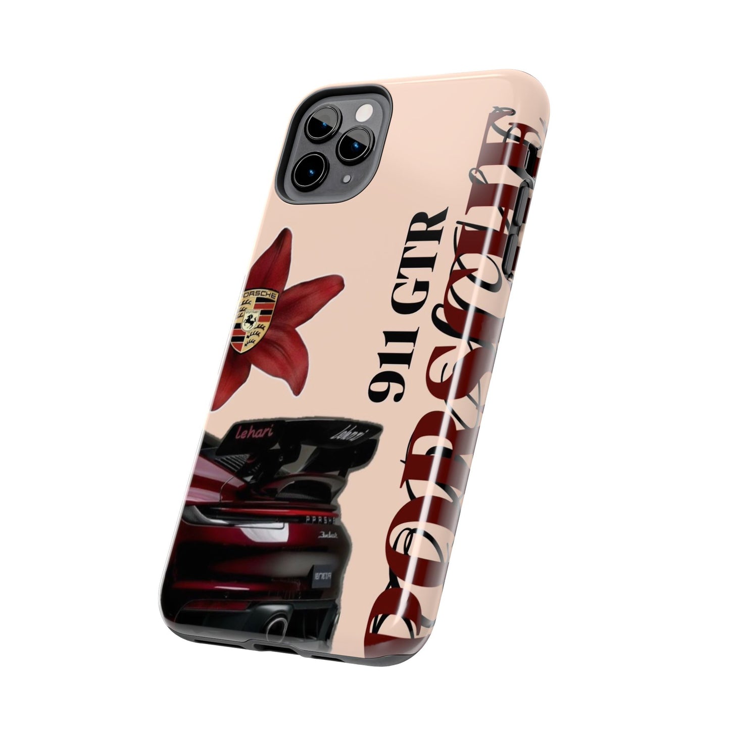 Porsche 911 GT-R Red Orchid Tough Phone Case — Sports Car Protective Cover