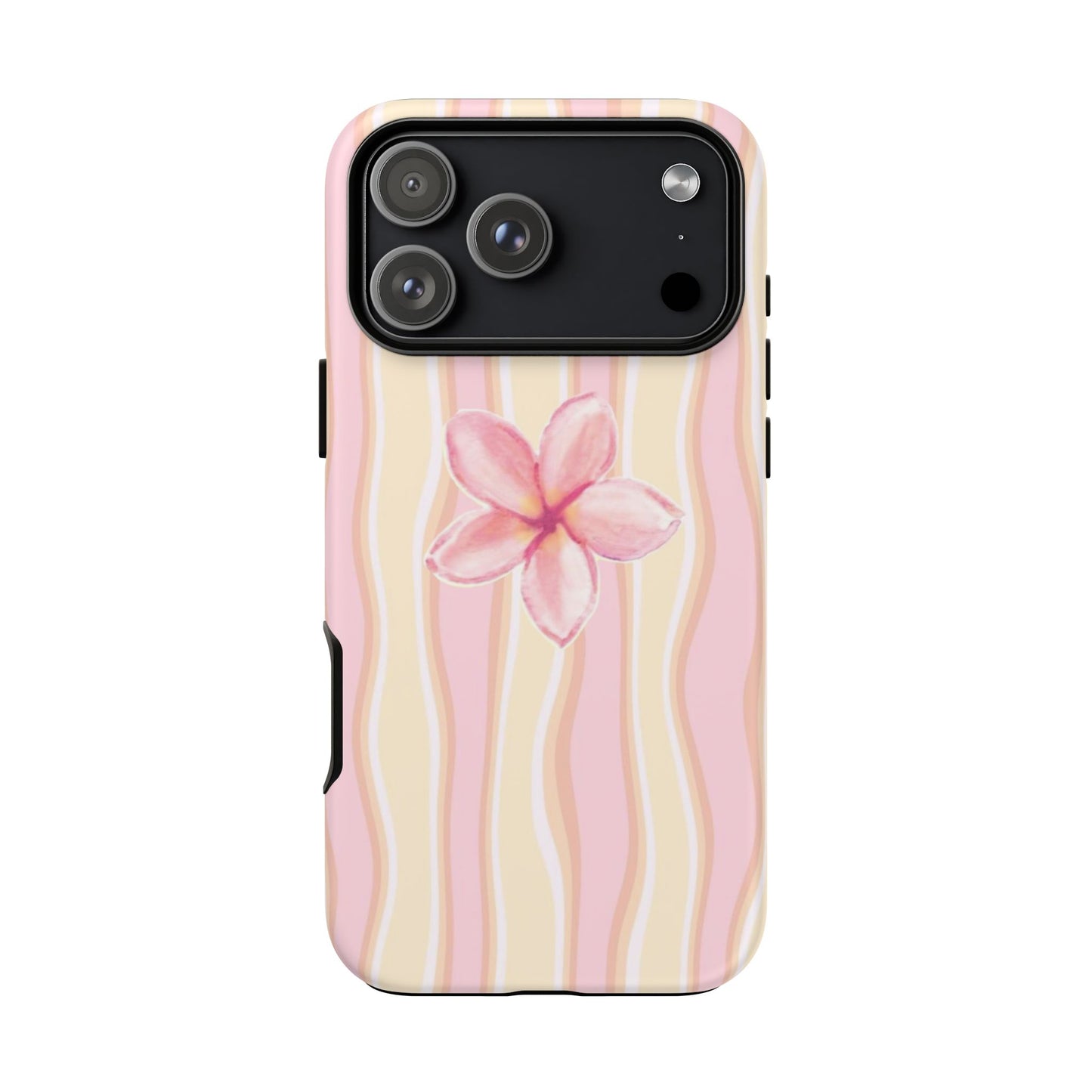 Pink Plumeria Phone Case - Tropical Floral Tough Phone Case