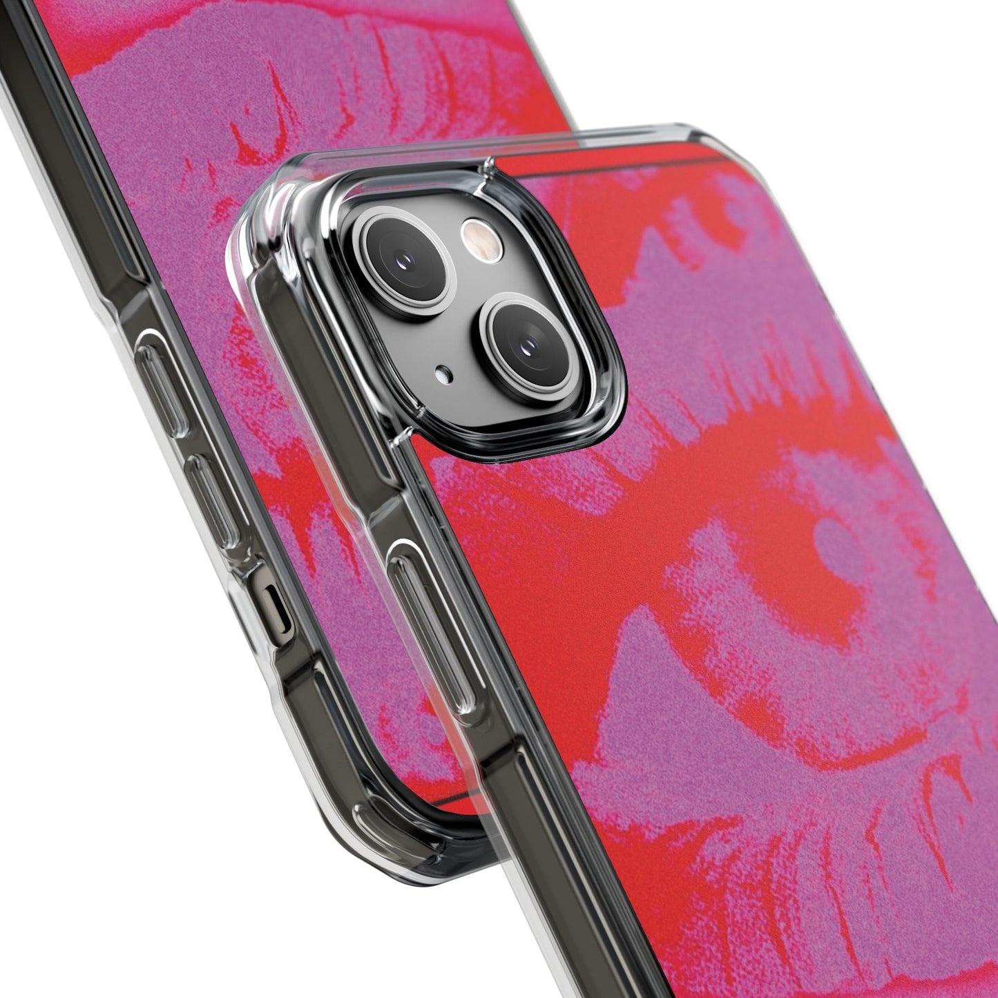 Phone Case — Pop Art Red Eyes Magnetic Clear Impact Case