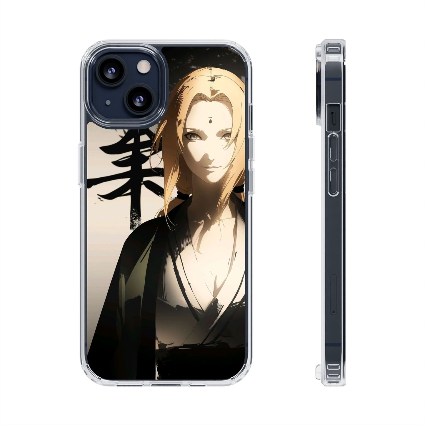 Clear Anime Character Impact-Resistant Phone Case